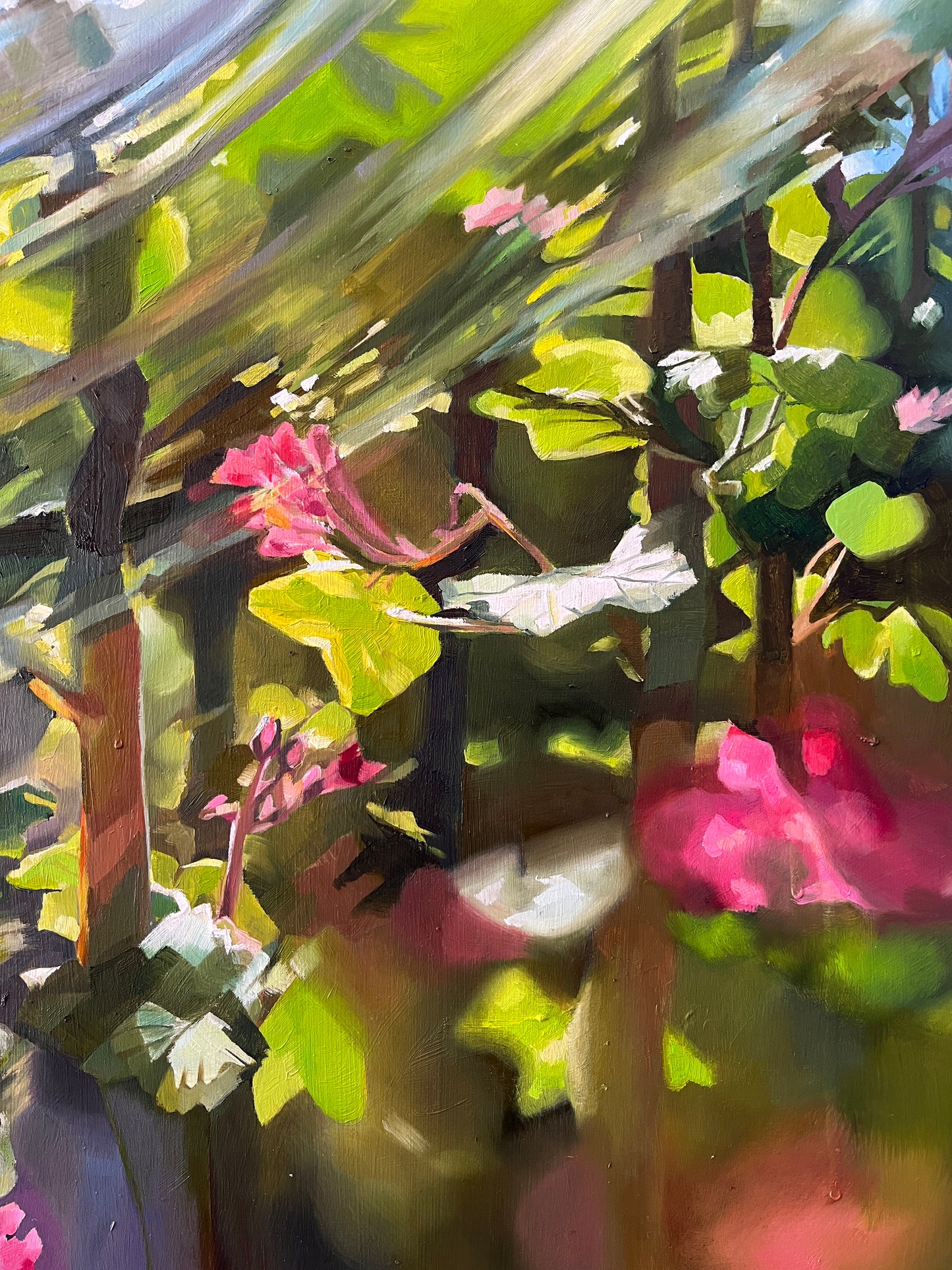 Ribes sanguineum Through a Cup - Original Art