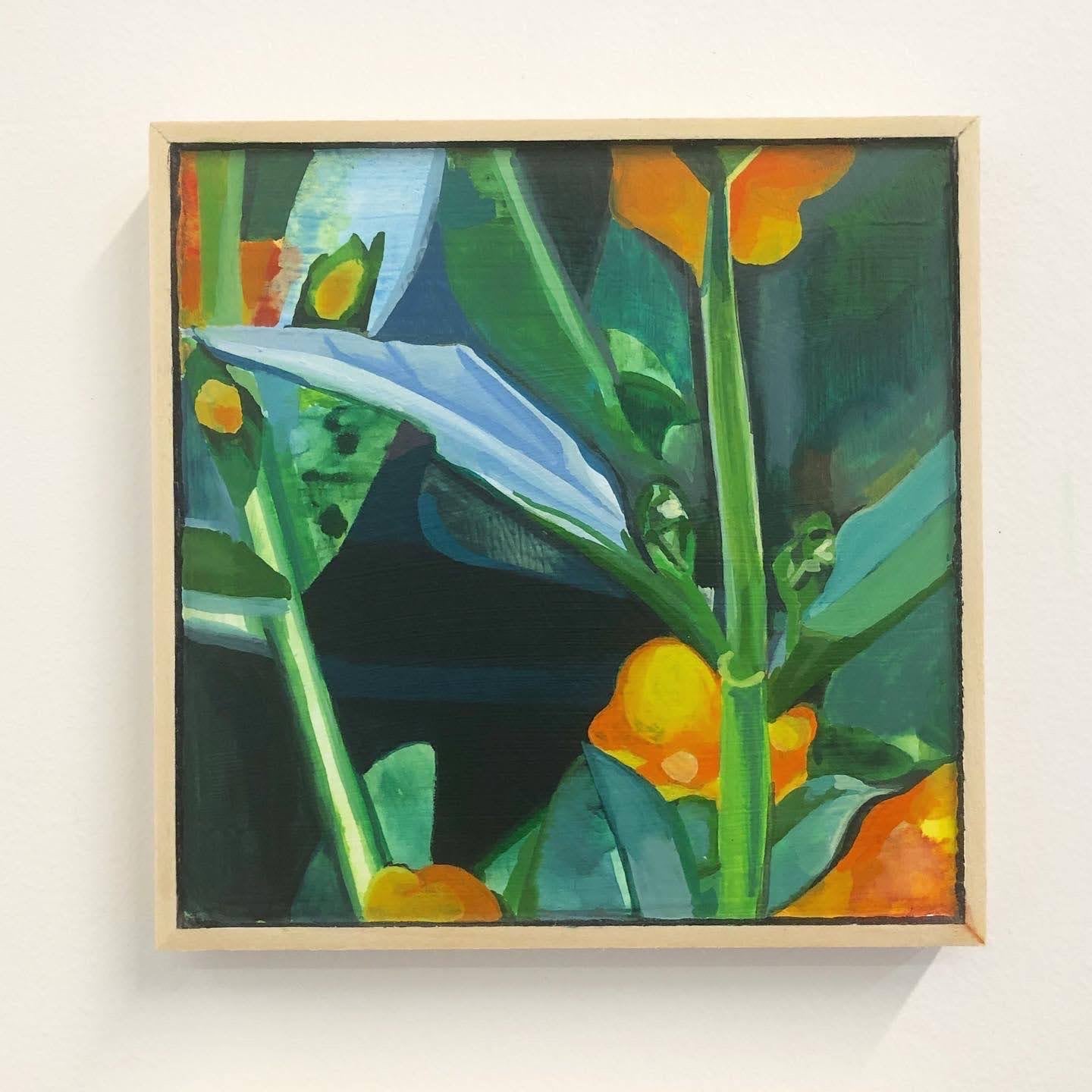 Sticky Monkey Flower Triptych - Original Art