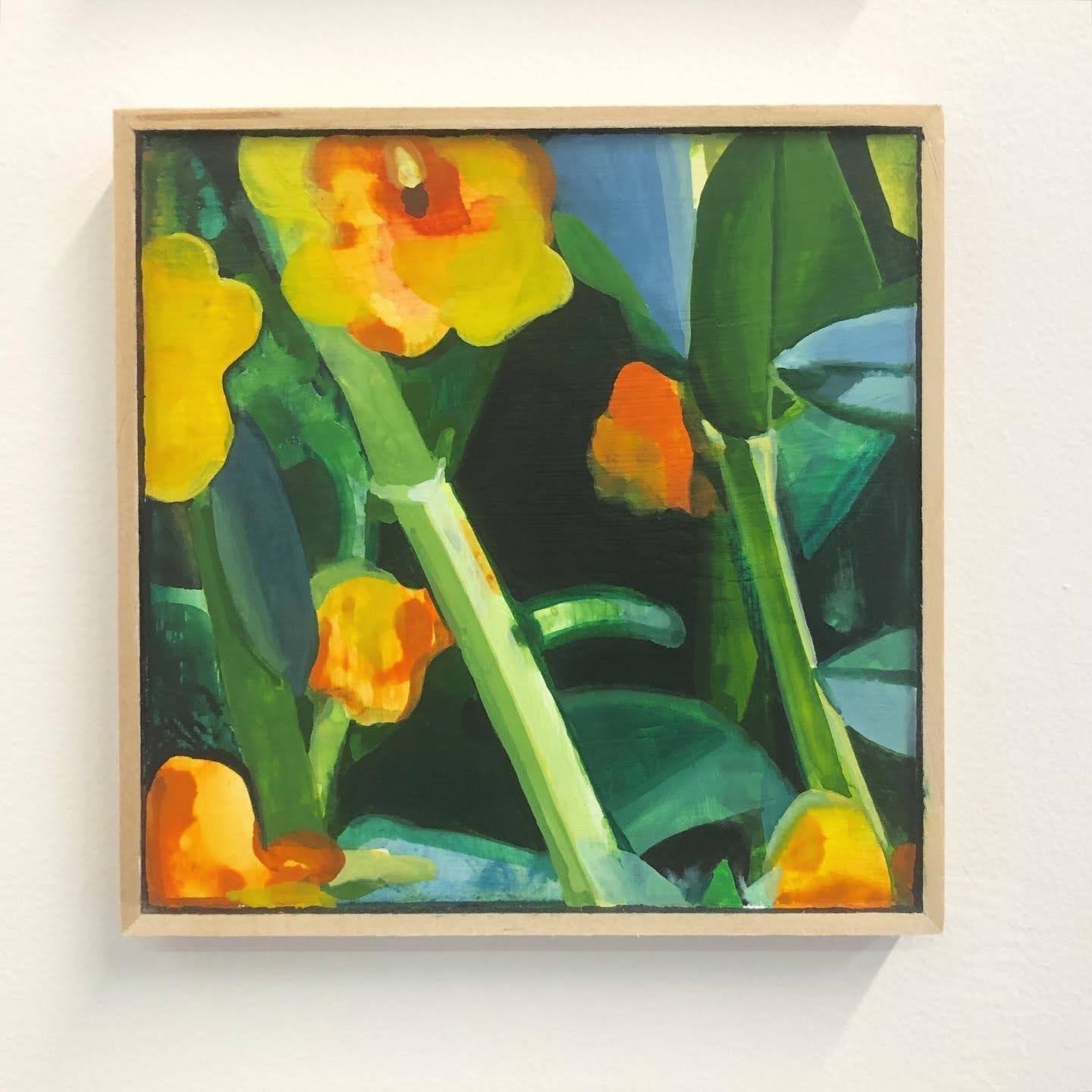 Sticky Monkey Flower Triptych - Original Art