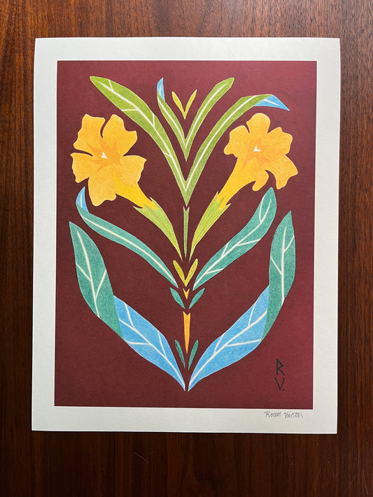 Sticky Monkey Flower - Signed Open Edition Fine Art Print